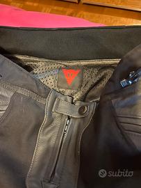 Pantaloni pelle moto donna