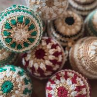 Granny Square Christmas balls