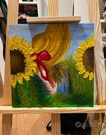 Girasole Olio su Tela