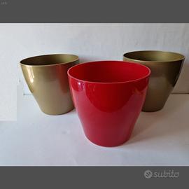 portavasi  in plastica 3 pezzi