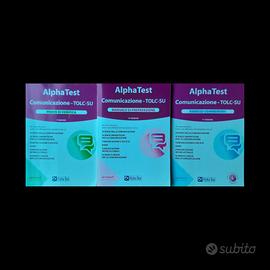 3 libri Alpha test per test d'ingresso università 