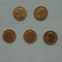 Sterline e marenghi in oro