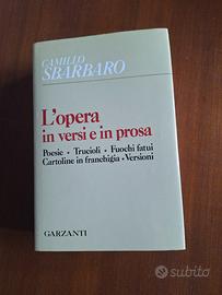 C. Sbarbaro"L'opera in versi e in prosa" 1 ed.perf