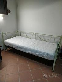 letto singolo ferro battuto 