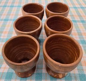 Calici artigianali in terracotta