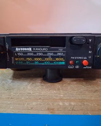Autoradio d'epoca Autovox kanguro 732  Fiat 500