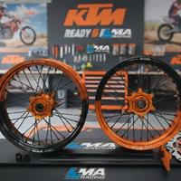 cerchi motard ktm bicolore