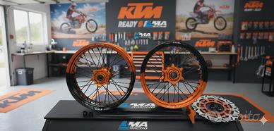 cerchi motard ktm bicolore
