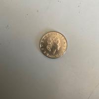 Rara Micro moneta 50 lire repubblica italiana 1994