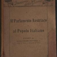 al parlamento austriaco al popolo italiano 1915