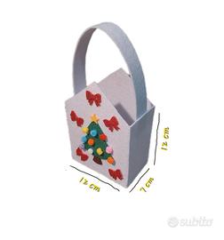 Sacchetto di Natale artigianale per dolci,biscotti