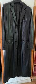 Cappotto lungo in vera pelle