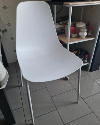3 sedie bianche cucina/salone