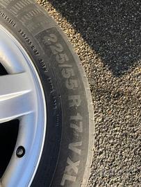 4 Pneumatici Continental + cerchioni in lega da 17