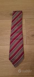 Cravatta Dolce & Gabbana righe rosse e grigie