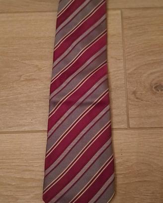 Cravatta Dolce & Gabbana righe rosse e grigie