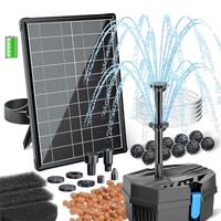 Biling Filtro solare per laghetto da 8 W con pompa