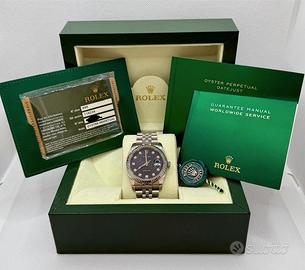 ROLEX DATEJUST 116234 BLACK COMPUTER DIAMOND DIAL