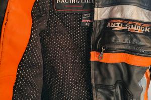 giubbotto con pantalone  con protezioni 