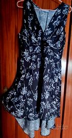 vestito donna taglia S estivo orlo asimmetrico 