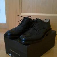 Scarpe Oxford in pelle nera lucida, num. 37 e 1/2
