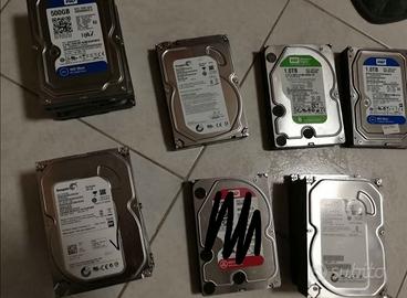 hard disk vari 1 TB, 750, 640, 500 GB e inferiori