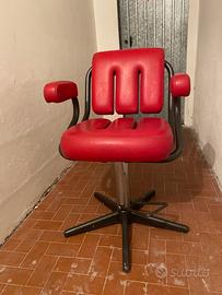 Sedia da barbiere vintage