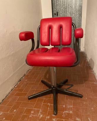 Sedia da barbiere vintage