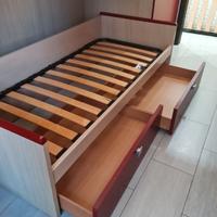 letto singolo con cassetti Quartu Sant'Elena 