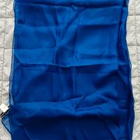 Stola in seta blu