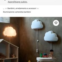 Lampada da parete a led nuvola