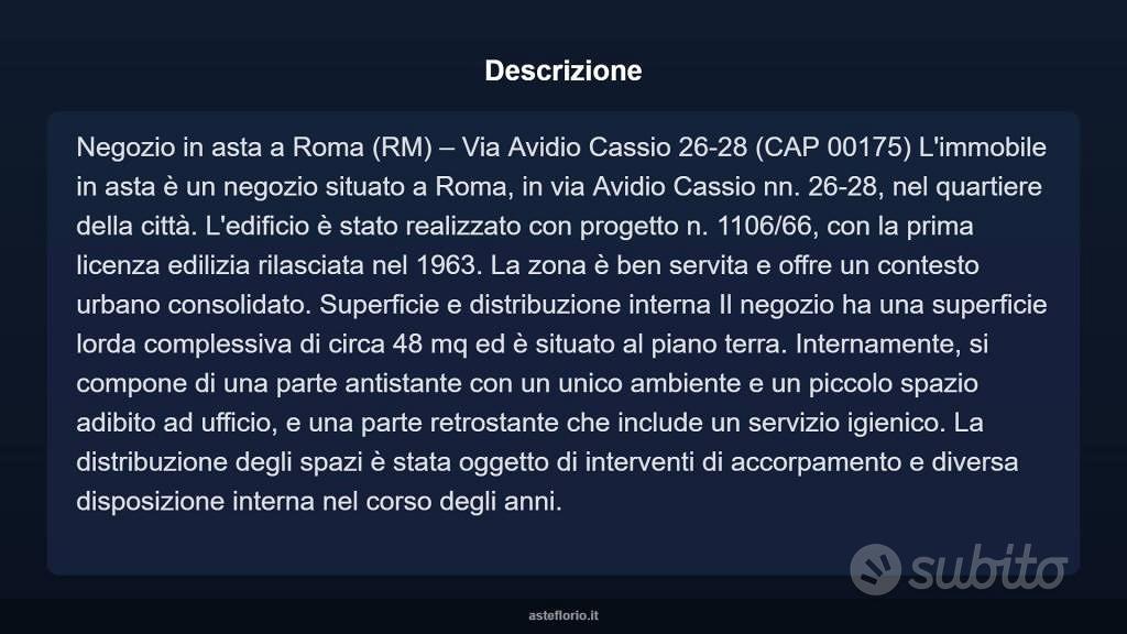 Immobile in asta di 48 m² a Roma - Vista 4