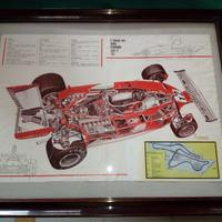 Quadro di stampa Ferrari F1 312 T