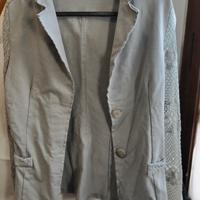 giacchina in cotone e pizzo