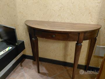 Consolle arte povera color noce