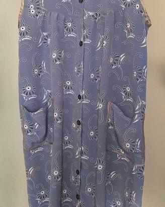 Vestito in seta senza maniche taglia XL