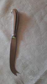 Coltello formaggio due punte argento 800 san marco