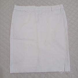 gonna bianca a tubino Benetton 