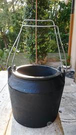 pentola  in ghisa per colla a bagnomaria