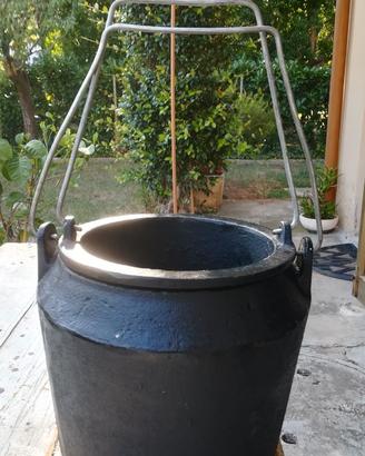 pentola  in ghisa per colla a bagnomaria
