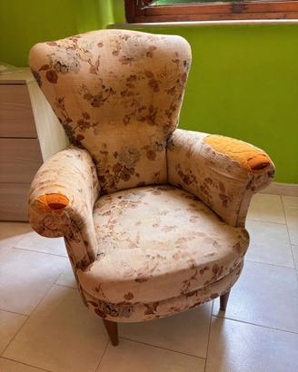 Poltrona vintage anni '60 da restaurare