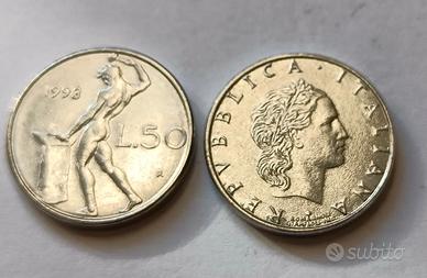 moneta 50 lire 1993