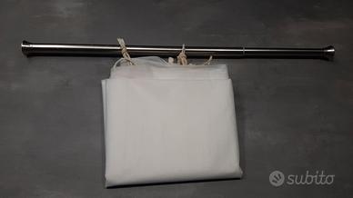 Tenda doccia con bastone allungabile 183x183 cm