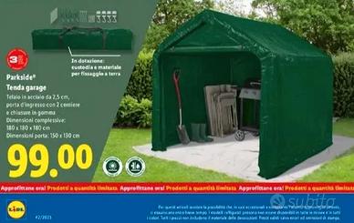 tenda garage lidl come nuova mai usata