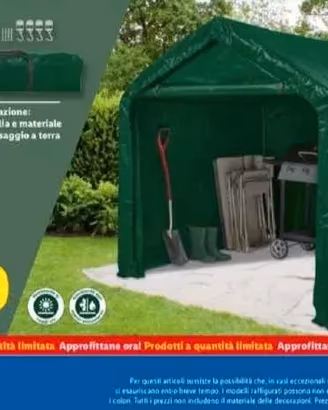 tenda garage lidl come nuova mai usata