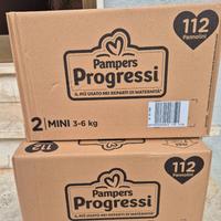 Pannolini pampers progressi 112 pezzi taglia 2