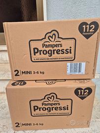 Pannolini pampers progressi 112 pezzi taglia 2