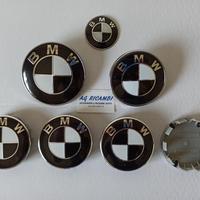 Set stemma coprimozzo Bianco Nero Bmw Serie 1 3 4