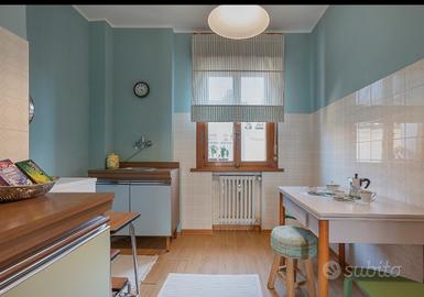 Cucina vintage verde mid century