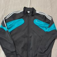 Giacca Tuta Adidas Grigia e Turchese - XL donna